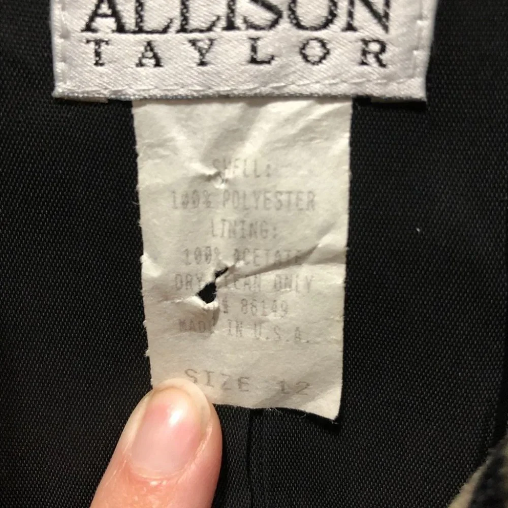 {Allison Taylor} Vintage Tiger Print Fur Coat